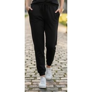Kimberly Black Joggers Womens M Athletic‎ Lounge Pants Comfy Sporty Ultra Soft